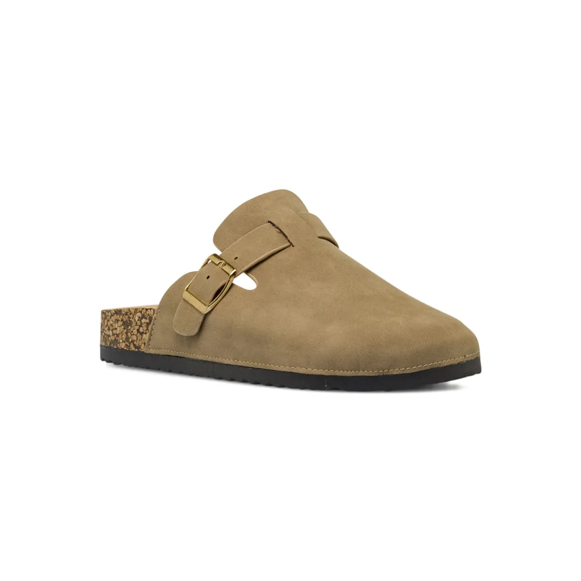 Sandali sabot beige da Donna con fibbia dorata Lora Ferres