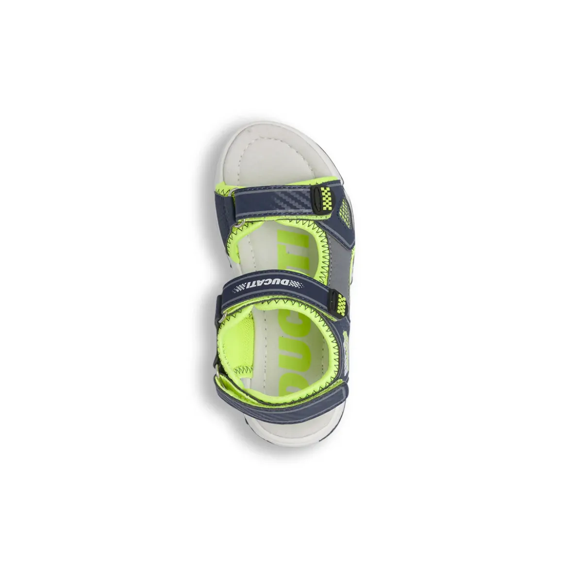 Sandali sportivi da Ragazzo blu e lime con dettagli Super Racer Ducati