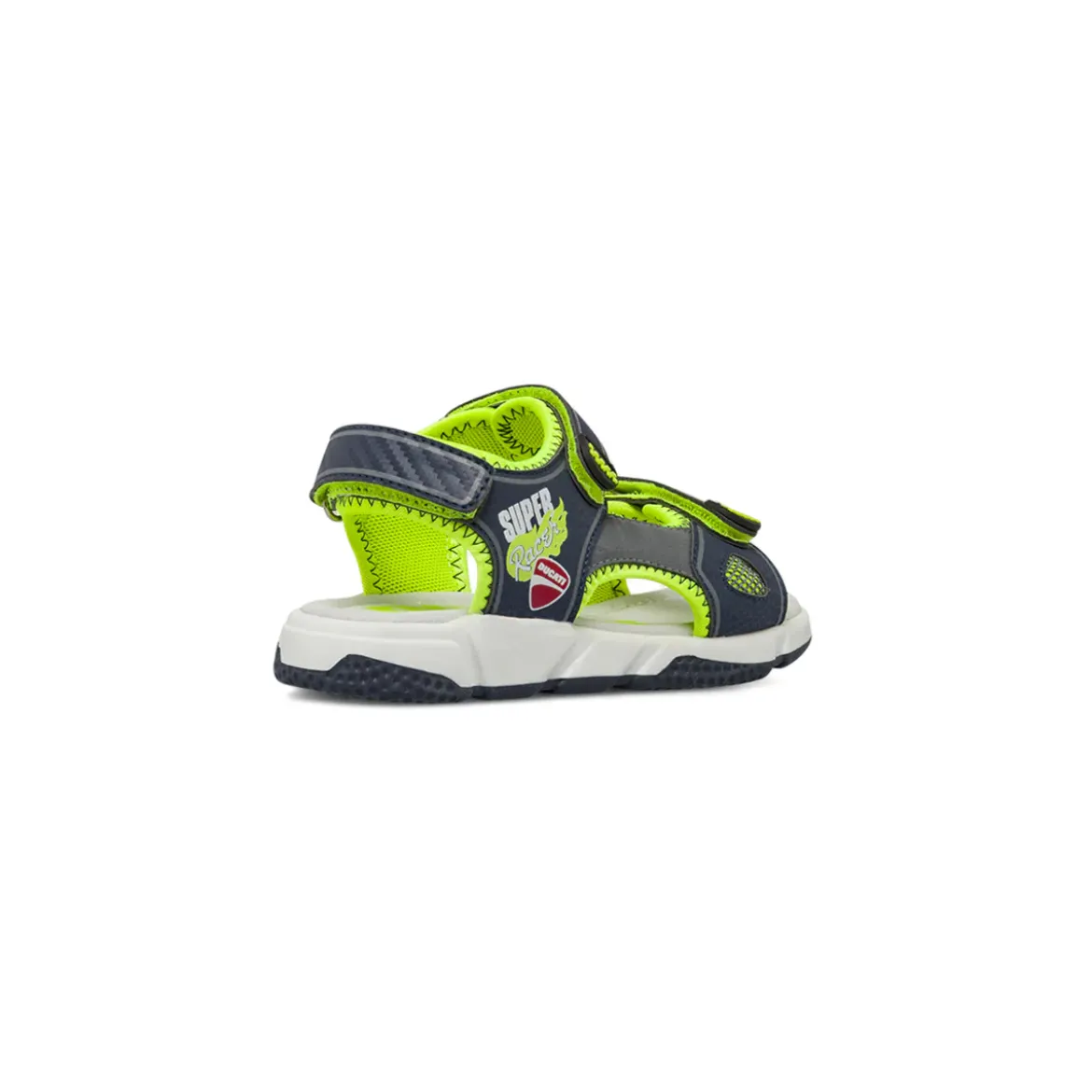 Sandali sportivi da Ragazzo blu e lime con dettagli Super Racer Ducati