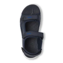 Sandali sportivi da Uomo blu navy con triplo strappo Riflessi Urbani