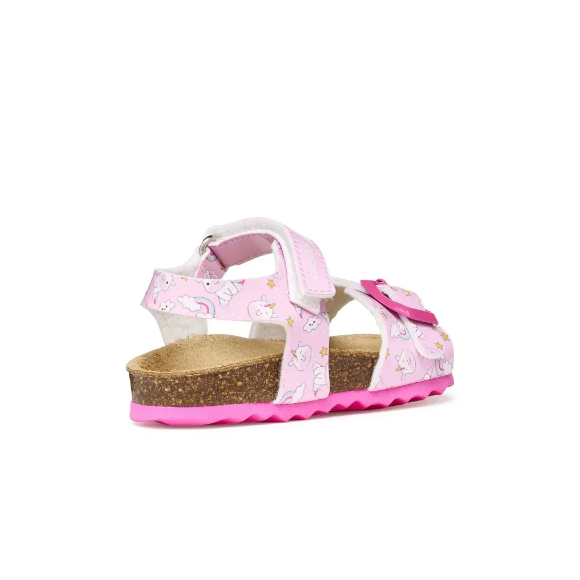 Sandali traspiranti primi passi Bambina rosa con stampa unicorni Geox
