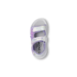 Sandali viola da Bambina con chiusura a strappo e stampa Frozen