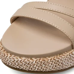 Sandali Zeppe Beige da Donna con cinturino Swish Jeans