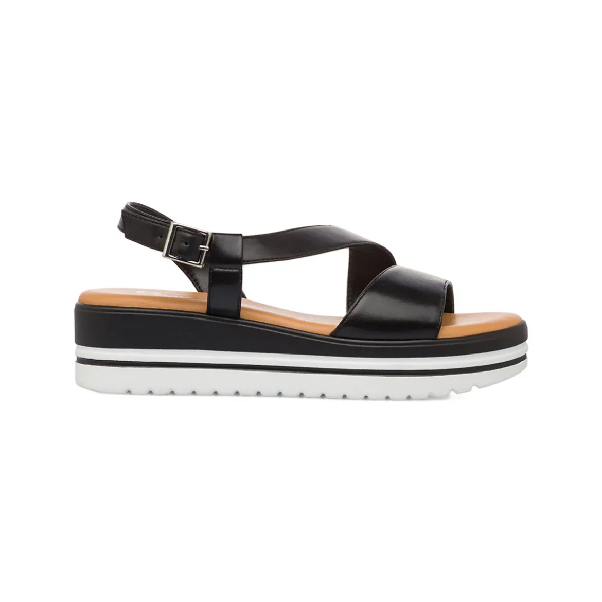 Sandali Zeppe Comfort Neri da Donna con tacco 5 cm P Soft