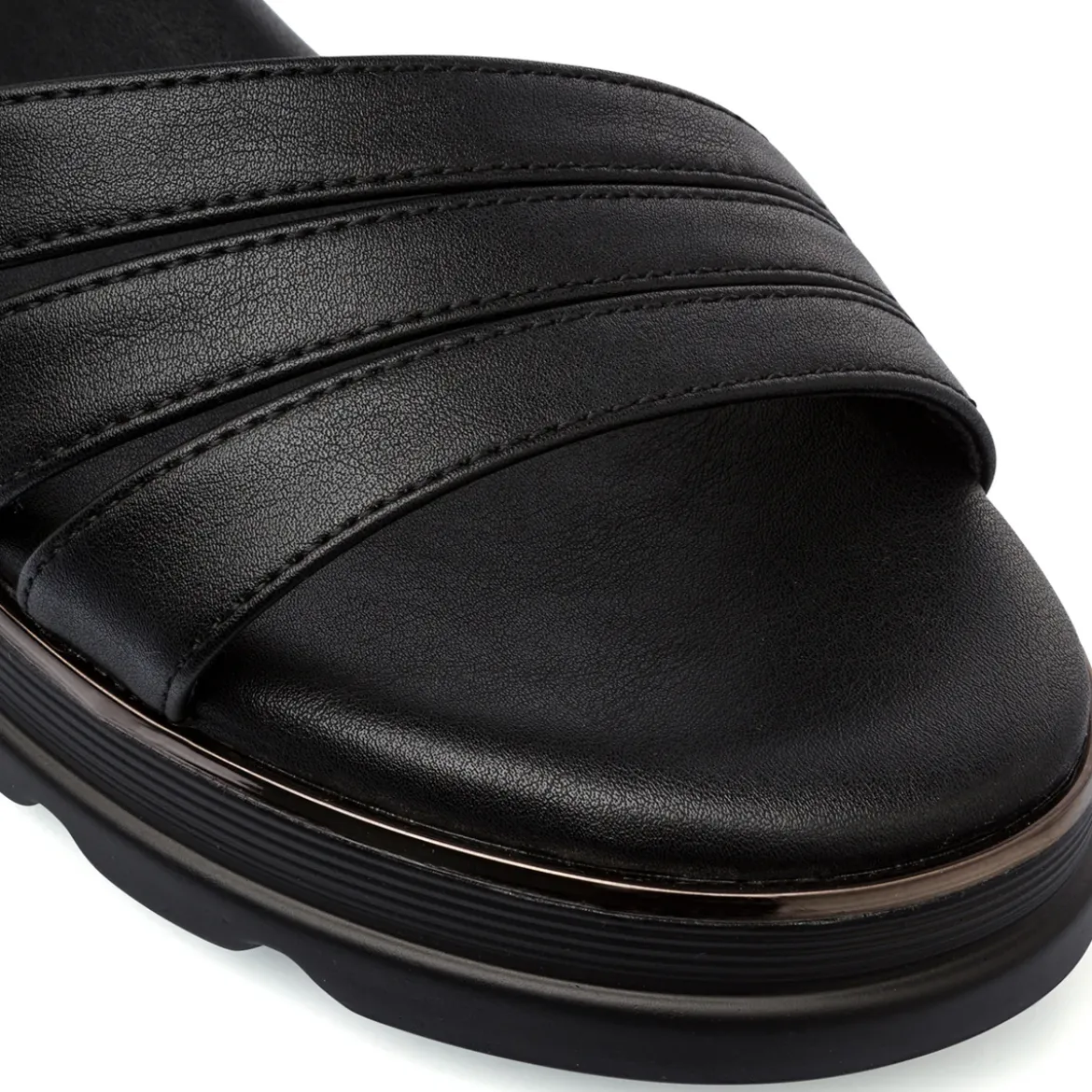 Sandali Zeppe Neri da Donna Comfort con cinturino P Soft