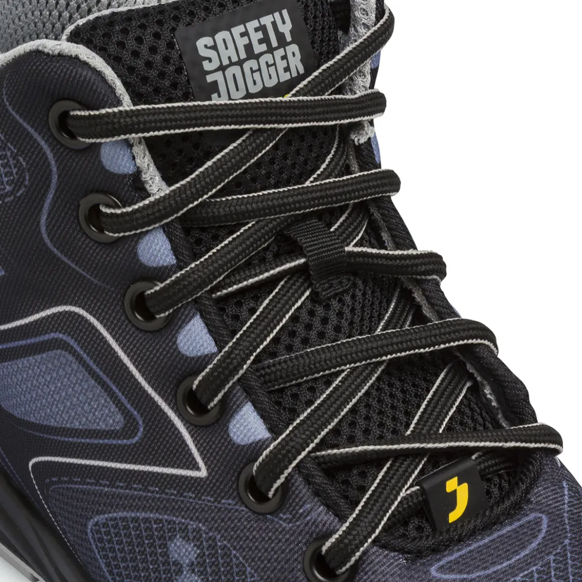 Scarpe antinfortunistiche alte nere e grigie da Uomo Safety Jogger
