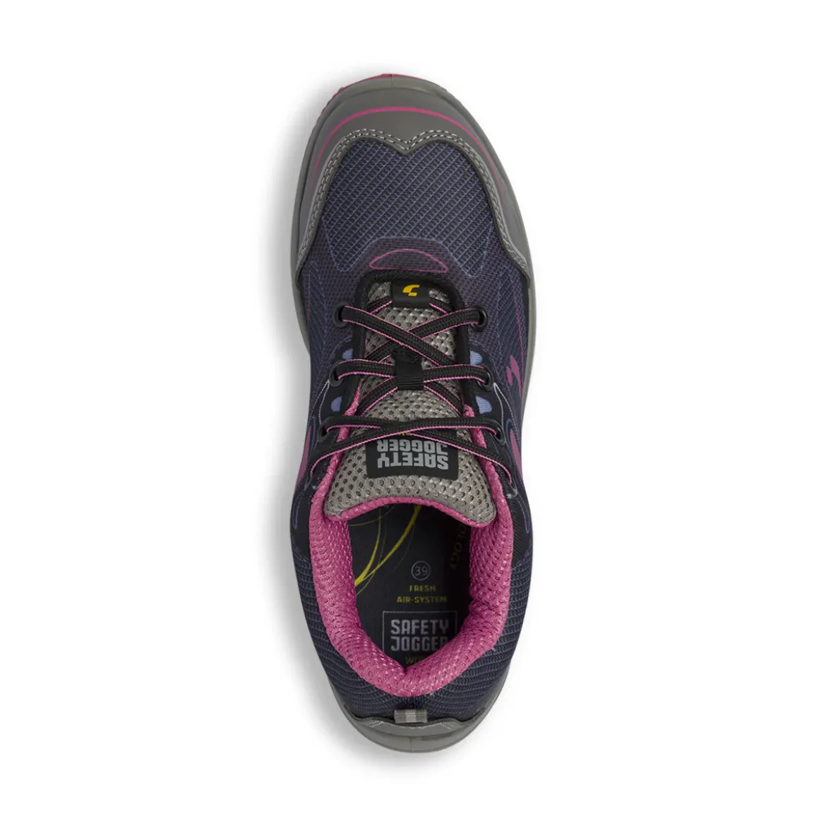 Scarpe antinfortunistiche basse da Donna rosa in tessuto Safety Jogger