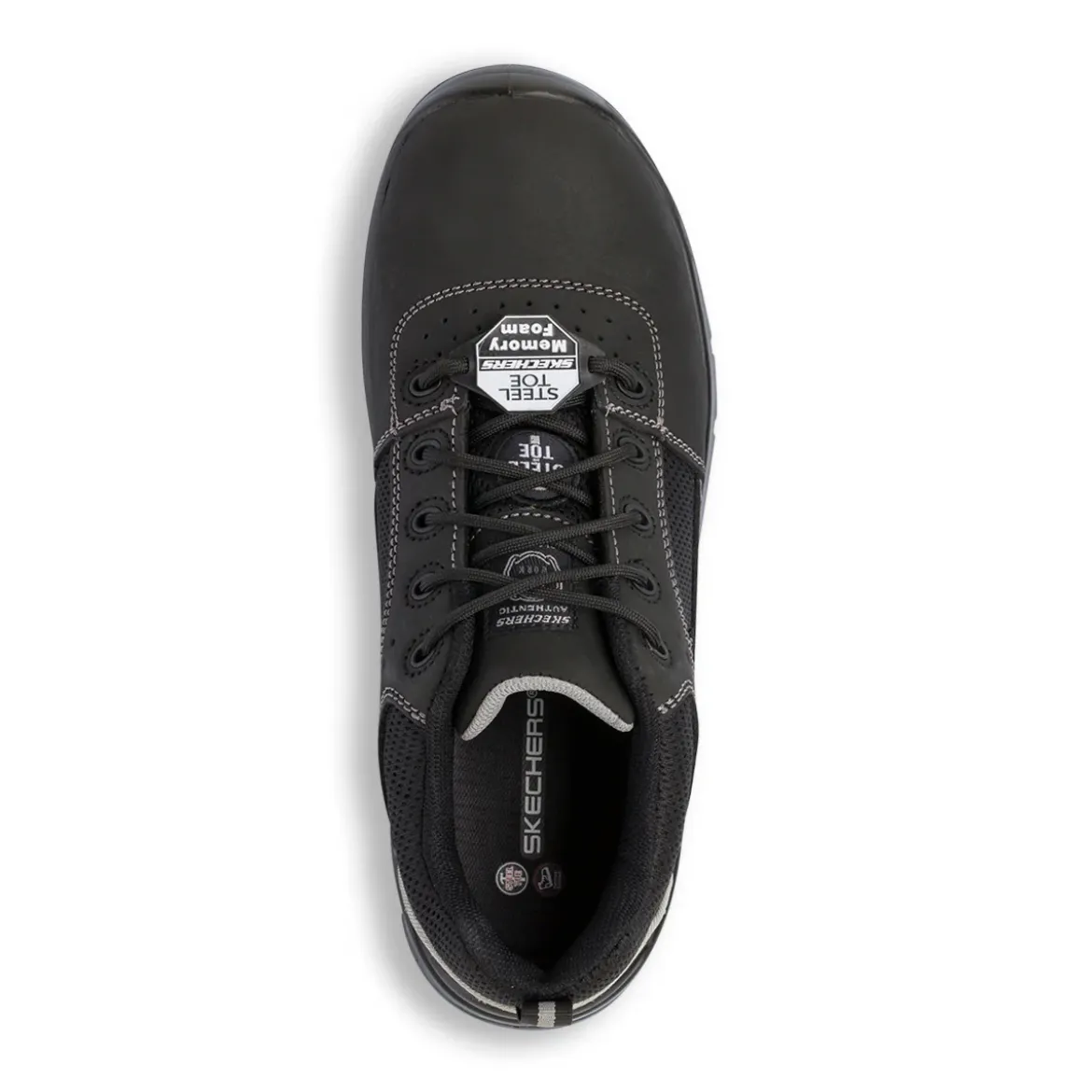 Scarpe antinfortunistiche nere in Pelle da Uomo Skechers Work