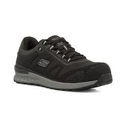 Scarpe antinfortunistiche nere e grigie da Uomo in Memory Foam Skechers Work
