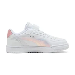 Scarpe Bambina Bianche con Dettagli Iridescenti Puma Caven III Holo