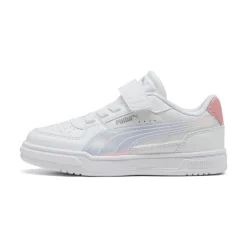 Scarpe Bambina Bianche con Dettagli Iridescenti Puma Caven III Holo