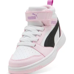 Scarpe Bambina Rosa e Bianche Mid con Strappo Puma Rebound V6