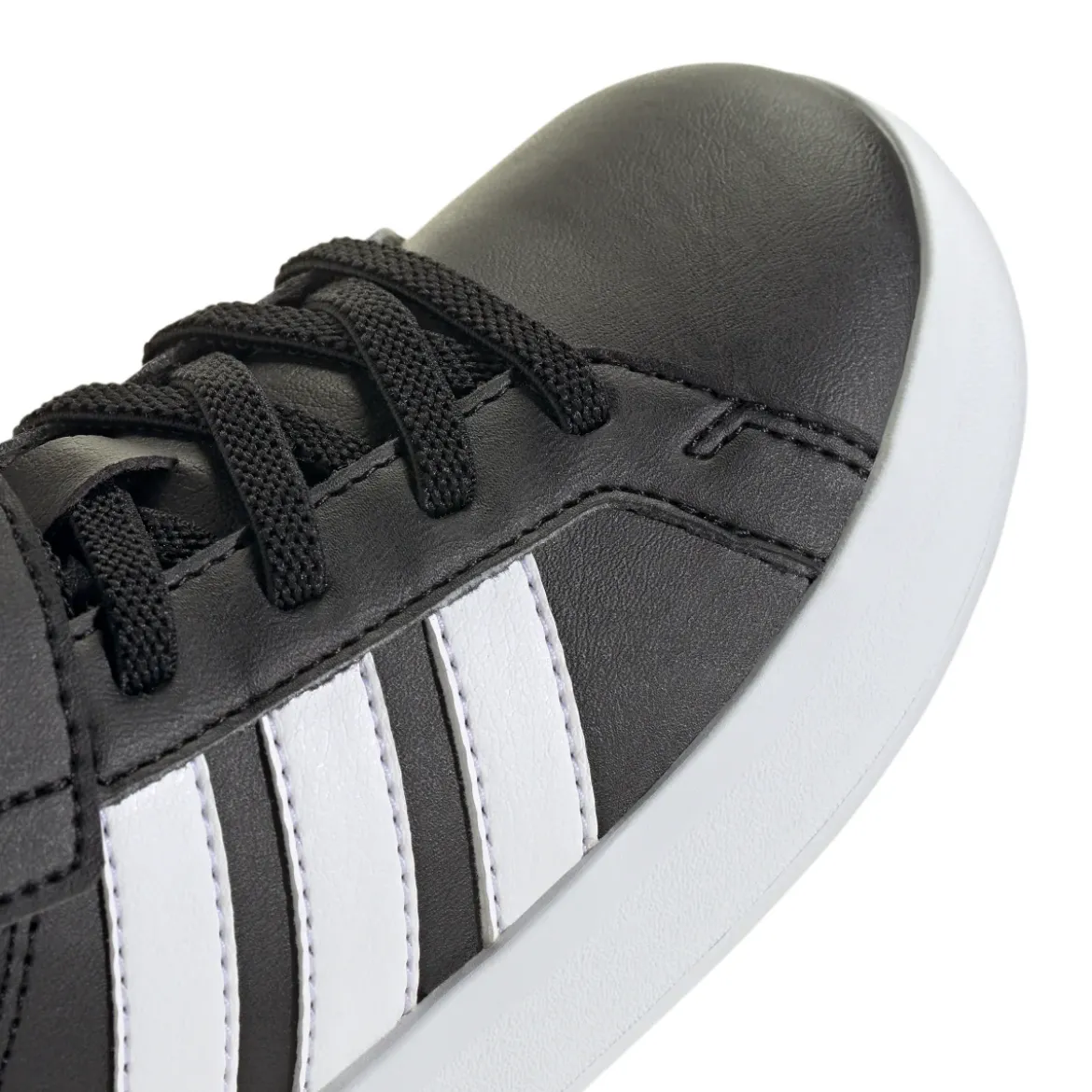 Scarpe Bambino Nere con chiusura Strappo adidas Grand Court 3.0