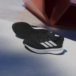 Scarpe Bambino Nere con Strappo e Cloudfoam adidas Runfalcon 5