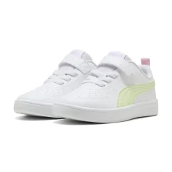 Scarpe bianche da Bambina con strappo e dettagli colorati Puma Rickie