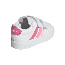 Scarpe bianche Primi passi Bambina con strappo adidas Grand Court 3.0