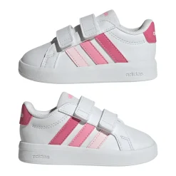 Scarpe bianche Primi passi Bambina con strappo adidas Grand Court 3.0