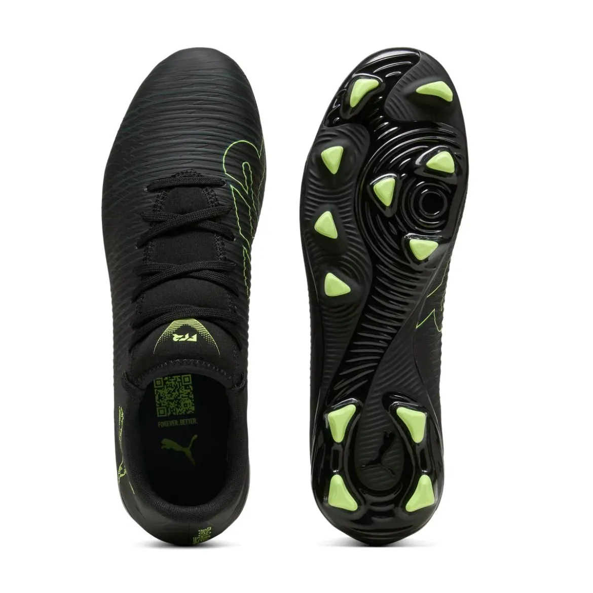 Scarpe Calcio Nere da Uomo con inserti fluo Puma Future 8 Play FG/AG