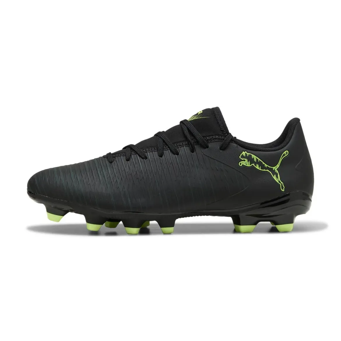 Scarpe Calcio Nere da Uomo con inserti fluo Puma Future 8 Play FG/AG