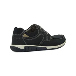 Scarpe casual da uomo blu con cuciture a contrasto La Cuoieria
