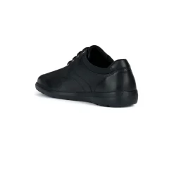 Scarpe casual da uomo nere con logo laterale Geox