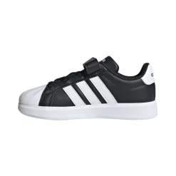 Scarpe da bambino nere adidas STREETTALK con strappo