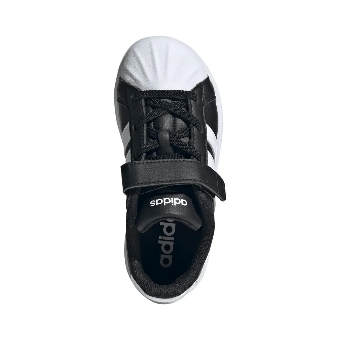 Scarpe da bambino nere adidas STREETTALK con strappo