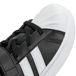 Scarpe da bambino nere adidas STREETTALK con strappo