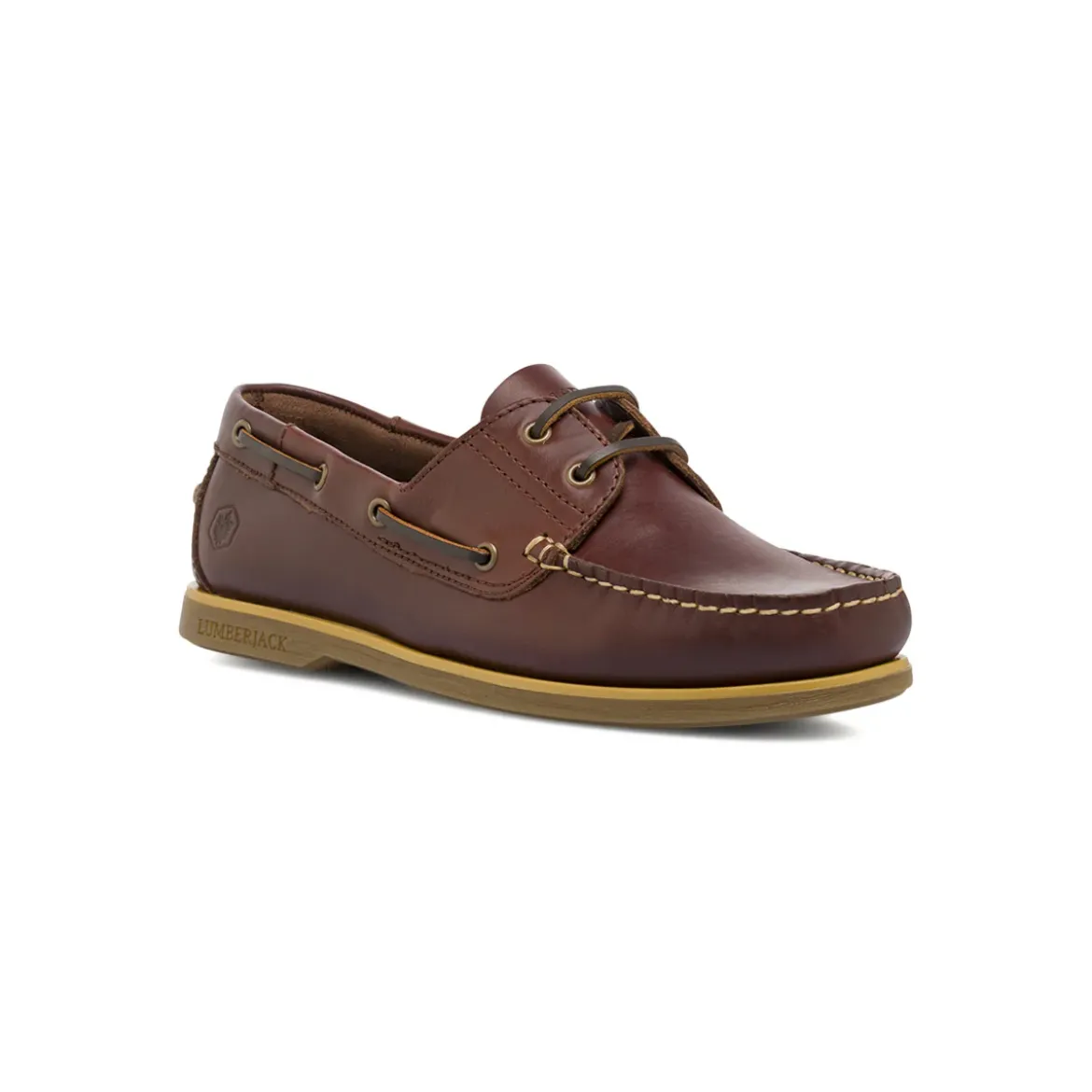 Scarpe da barca Marroni da Uomo con lacci Lumberjack