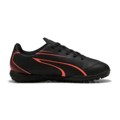 Scarpe da calcetto da Ragazzo Nere con logo Arancione Puma Vitoria