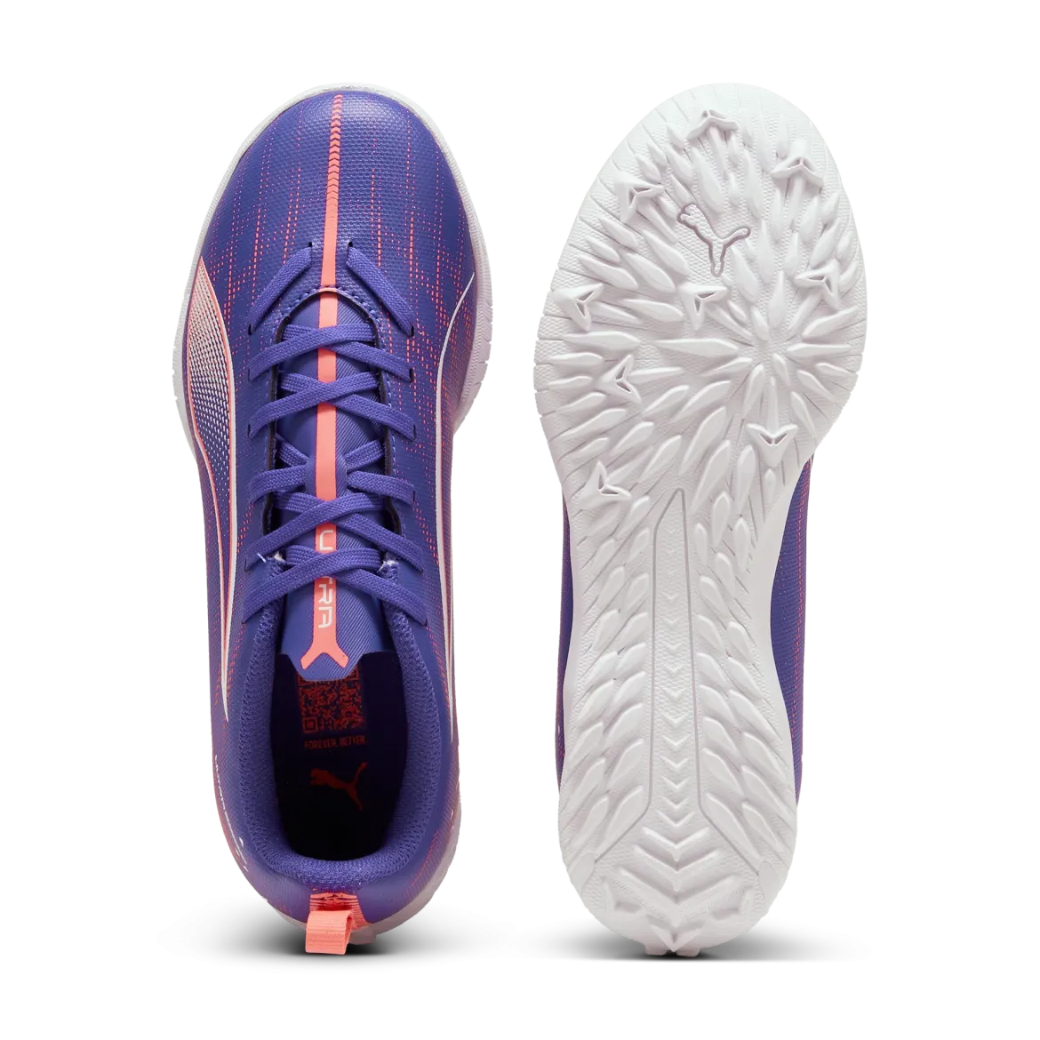 Scarpe da calcetto da ragazzo viola Puma Ultra 5