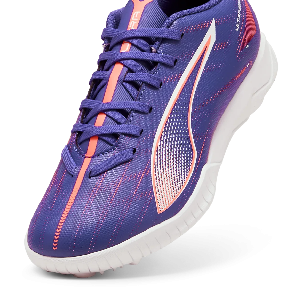 Scarpe da calcetto da ragazzo viola Puma Ultra 5