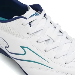 Scarpe da Calcetto Uomo bianche e blu TF per Erba Sintetica Joma