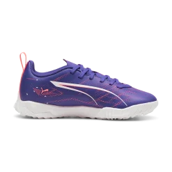 Scarpe da calcetto viola da ragazzo per terreni sintetici Puma ULTRA 5 PLAY