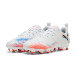 Scarpe da Calcio bianche da Ragazzo Puma Future 8 Play FG/AG Jr