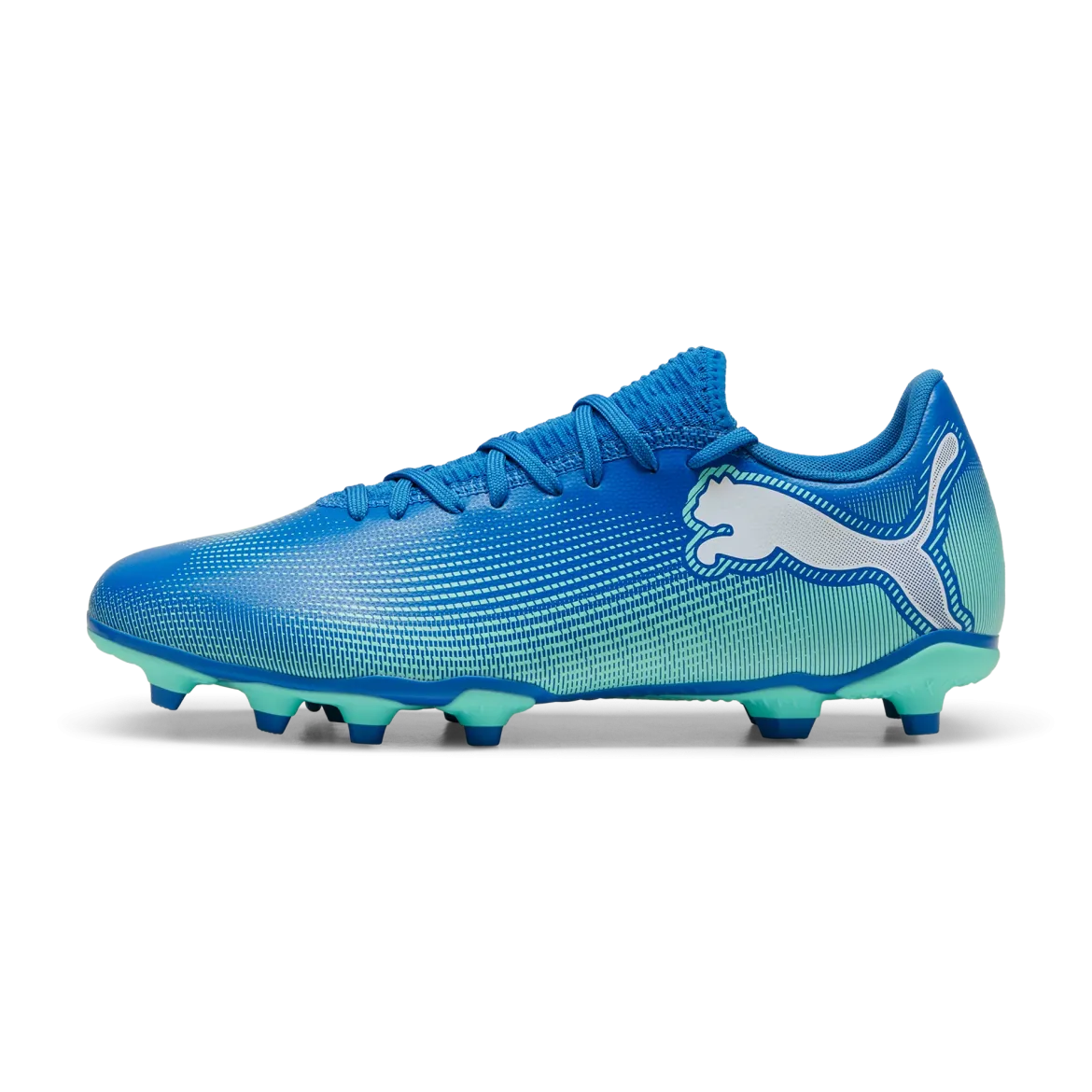 Scarpe da calcio da uomo blu e azzurre per terreni duri Puma Future 7