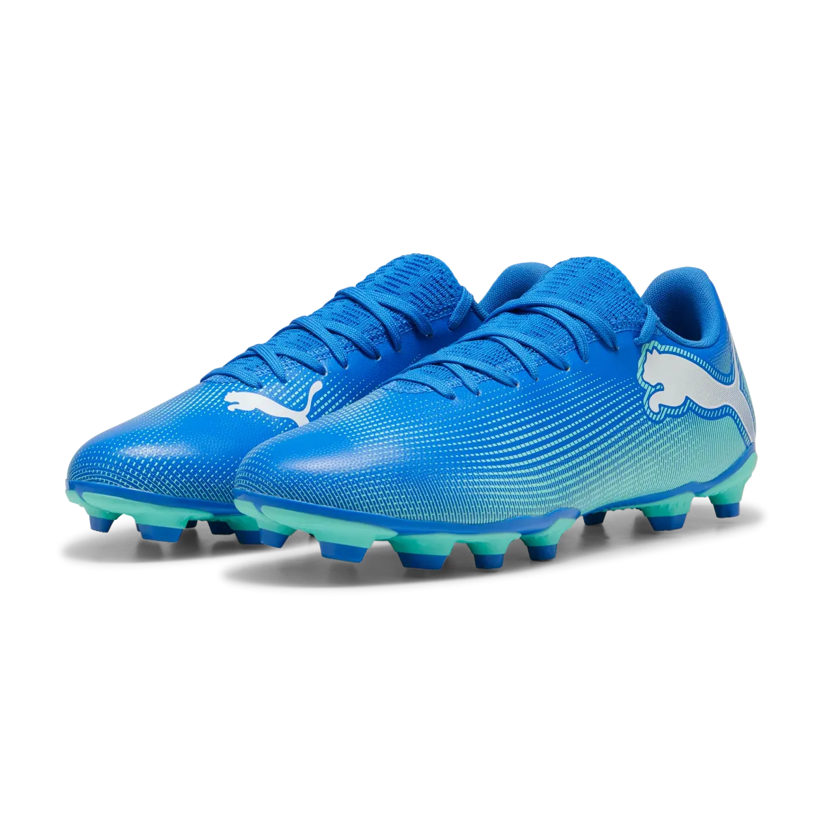 Scarpe da calcio da uomo blu e azzurre per terreni duri Puma Future 7