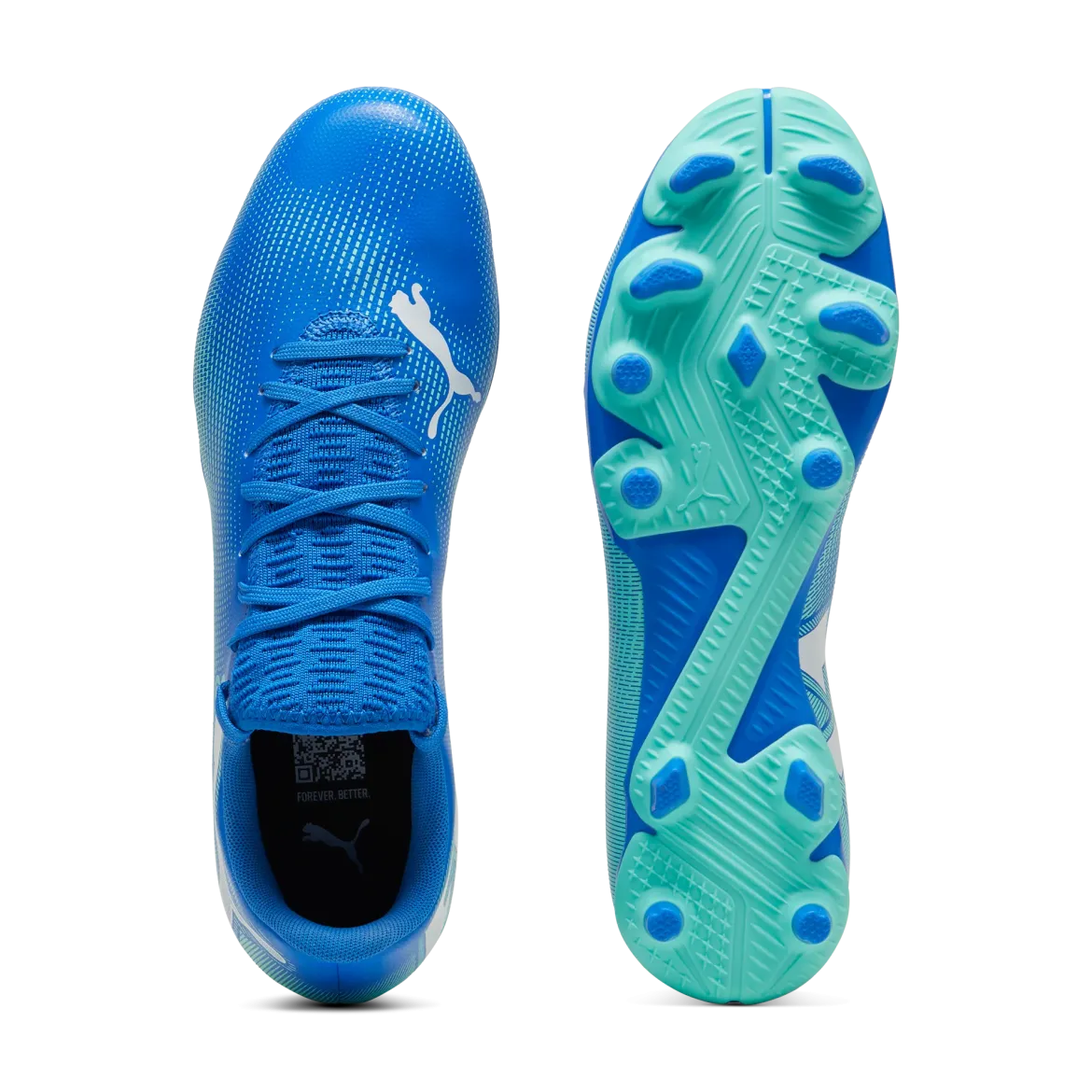 Scarpe da calcio da uomo blu e azzurre per terreni duri Puma Future 7