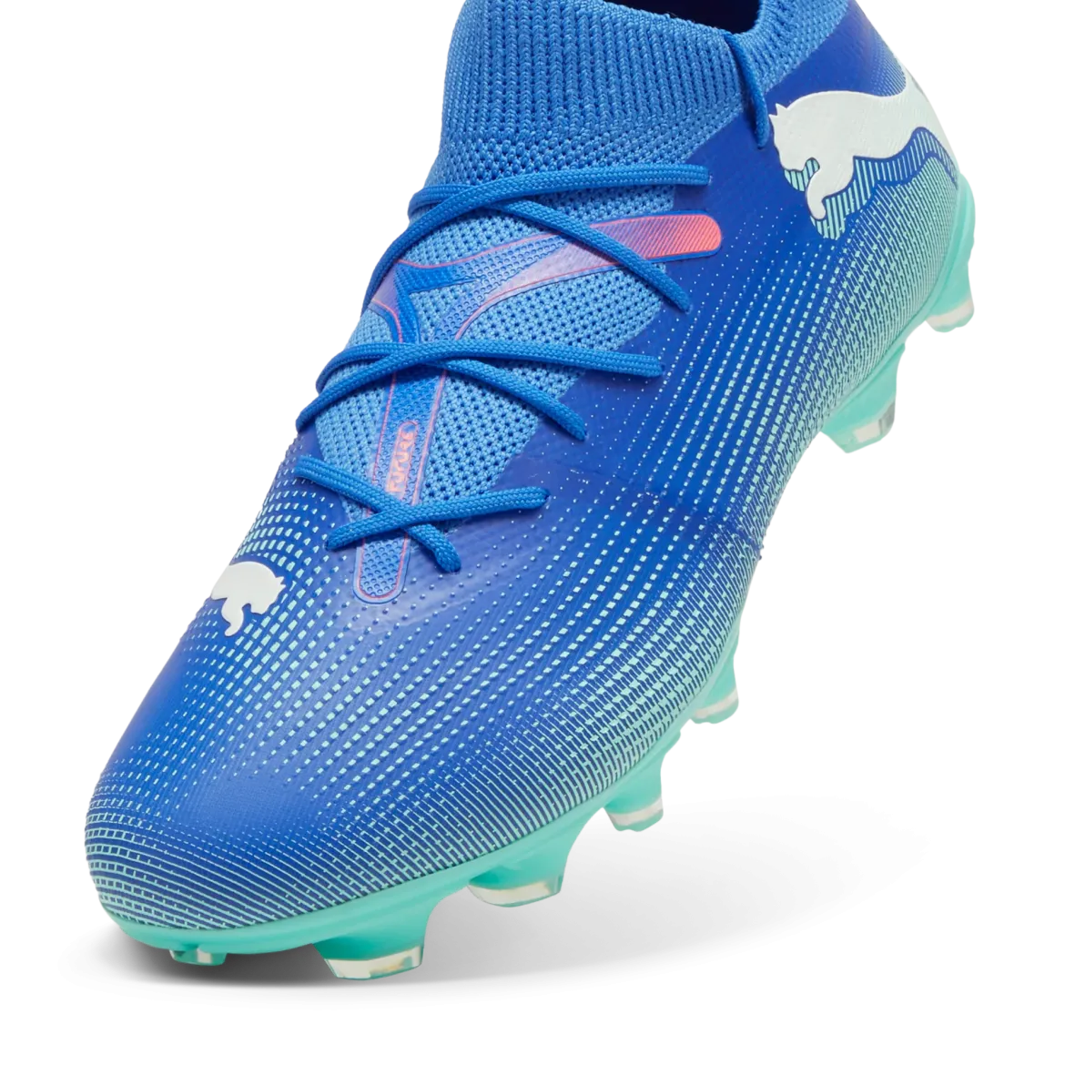 Scarpe da calcio per terreni duri da uomo blu e azzurre Puma Future 7