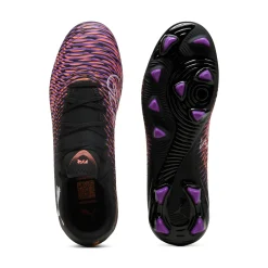 Scarpe da calcio Puma Future 8 Play da uomo nere e rosa per terreni erbosi