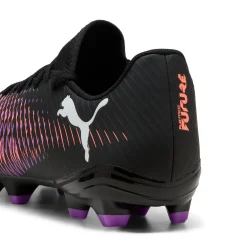 Scarpe da calcio Puma Future 8 Play da uomo nere e rosa per terreni erbosi