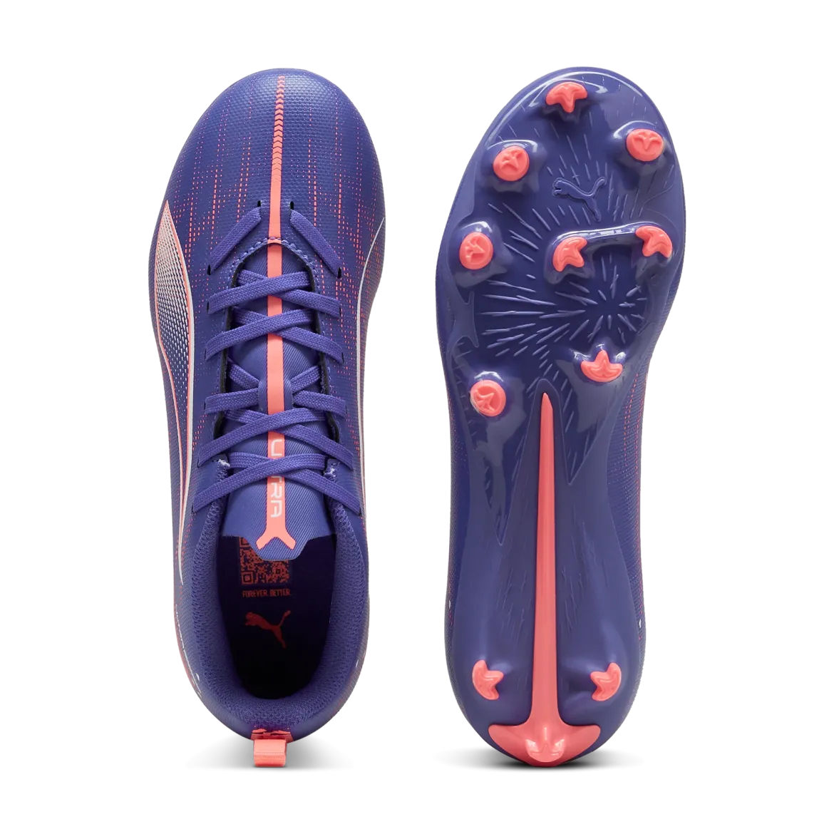 Scarpe da calcio viola da Bambino Puma ULTRA 5 PLAY FG/AG