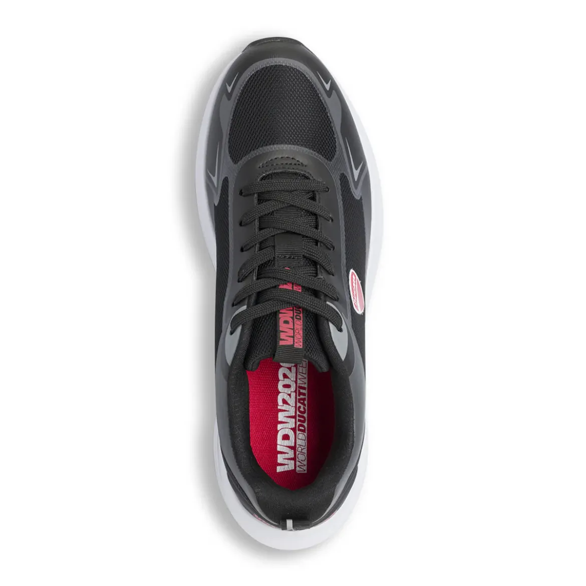 Scarpe da ginnastica da Uomo nere con suola bianca Ducati