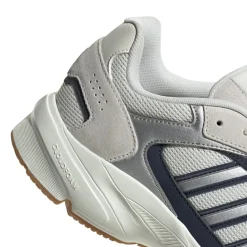 Scarpe da ginnastica da uomo Rétro bianche grigie con dettagli blu adidas Crazychaos 2000