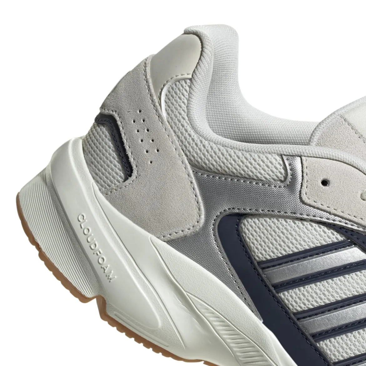 Scarpe da ginnastica da uomo Rétro bianche grigie con dettagli blu adidas Crazychaos 2000
