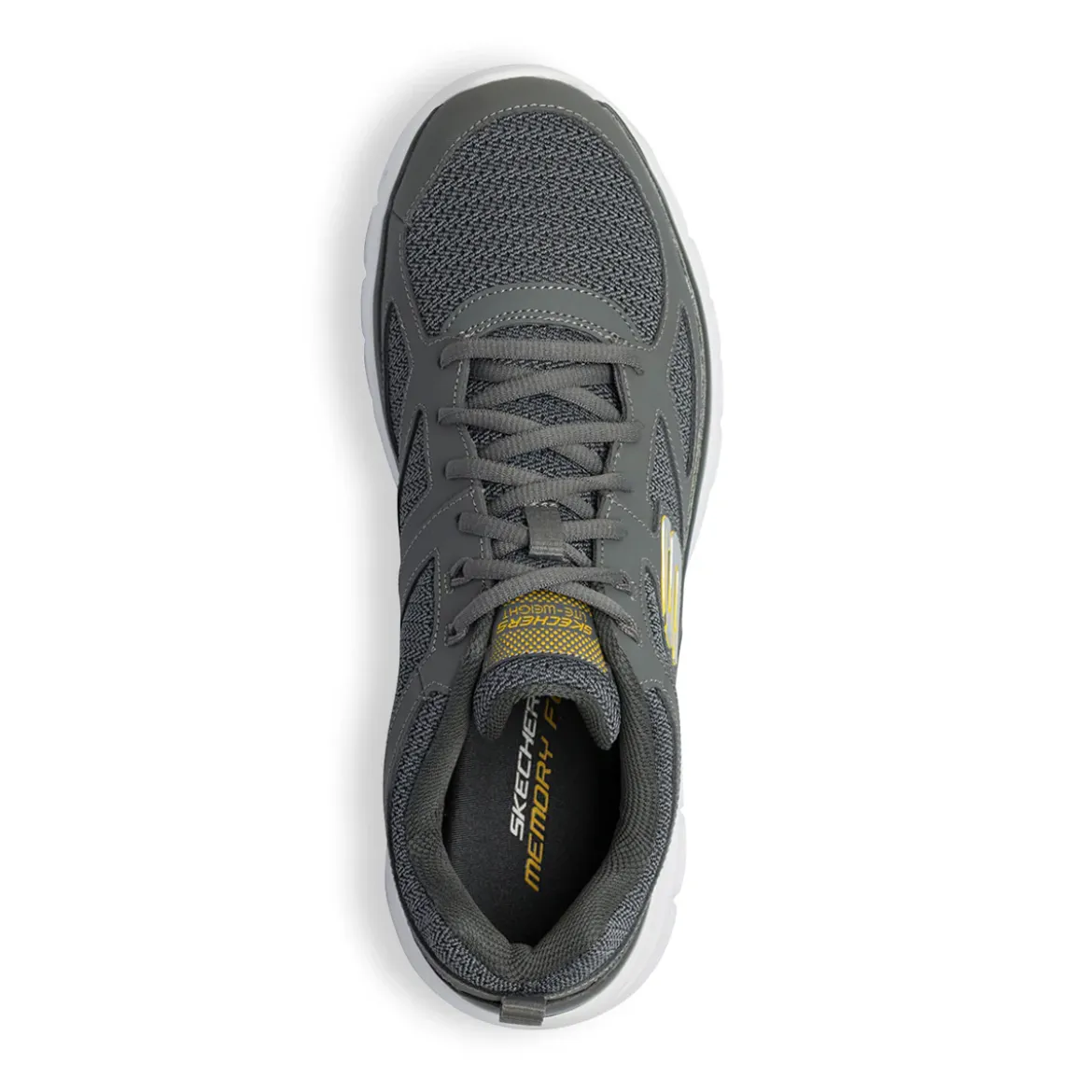 Scarpe da ginnastica grigie da uomo con soletta Memory Foam Skechers Burns - Agoura