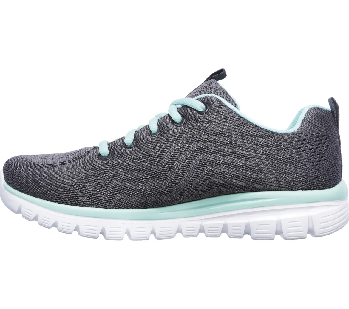 Scarpe da ginnastica grigie da Donna con Pianta Larga Skechers Graceful