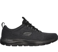 Scarpe da ginnastica nere da uomo con soletta Memory Foam Skechers Summits - Louvin