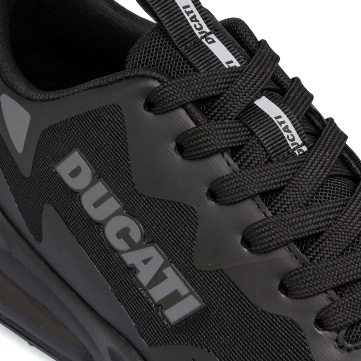 Scarpe da ginnastica nere da Uomo con logo laterale Ducati