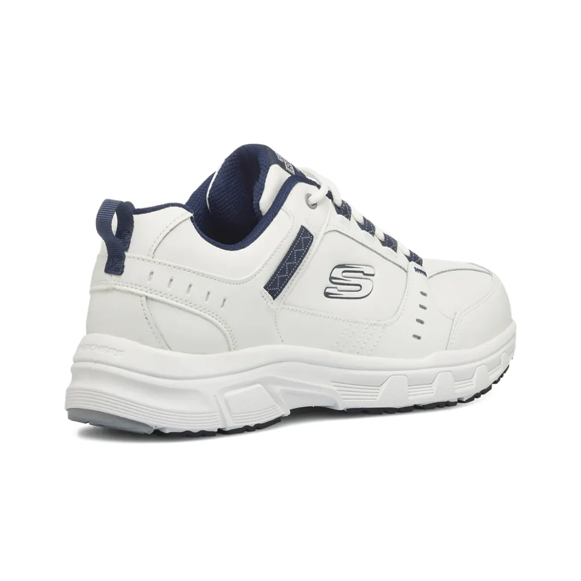Scarpe da ginnastica Rétro bianche da uomo con soletta Memory Foam Skechers Oak Canyon